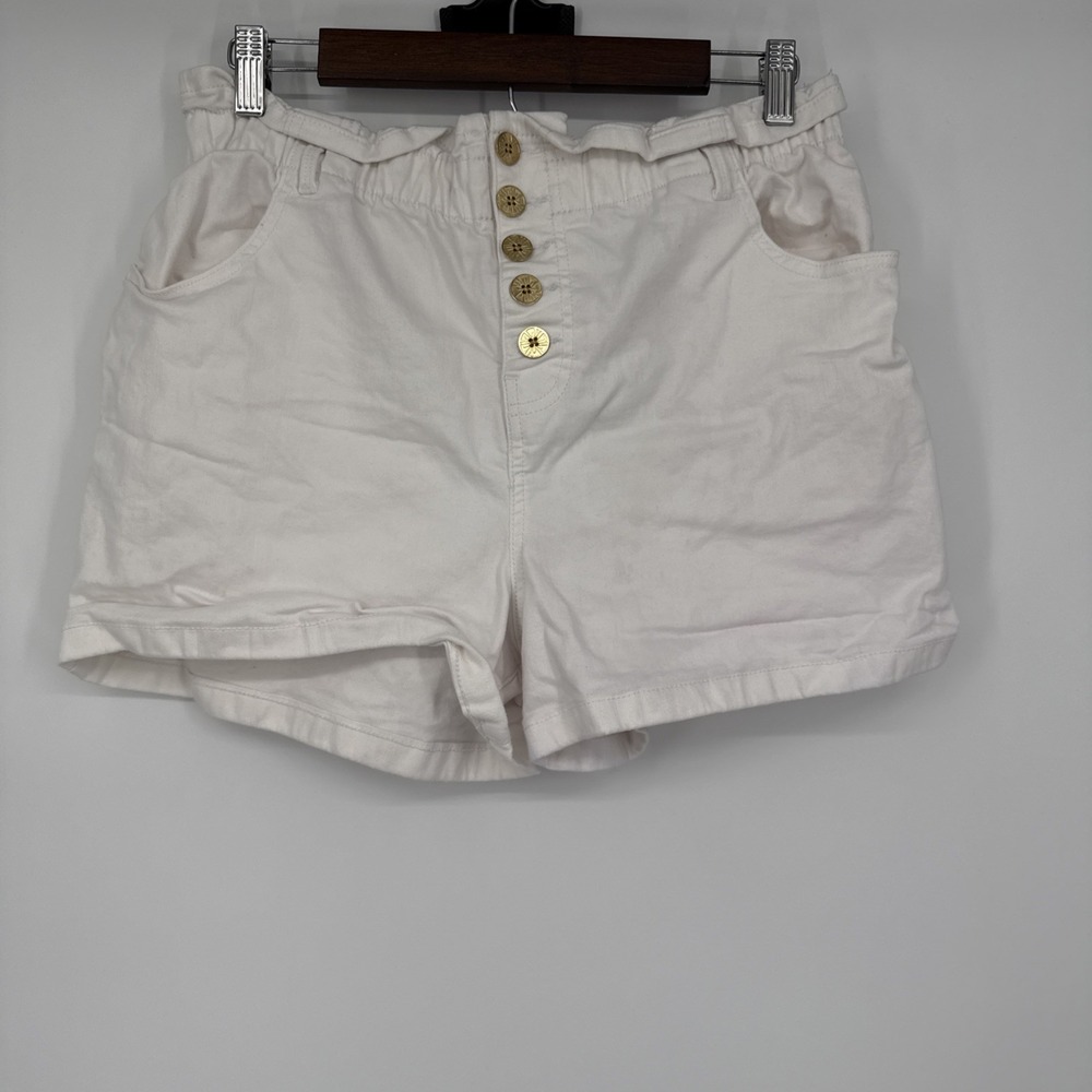 Lilly Pulitzer Neva High Rise Stretch Short Women 12 Button Fly Boho Cottagecore